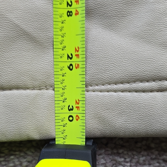 Sam Edelman Women's Cream Quilted Puffer Faux Leather Jacket, Preowned, XL - Picture 14 of 16